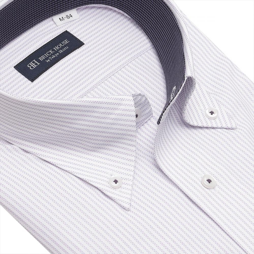 【COFREX】 ボタンダウン 長袖 形態安定 ワイシャツ