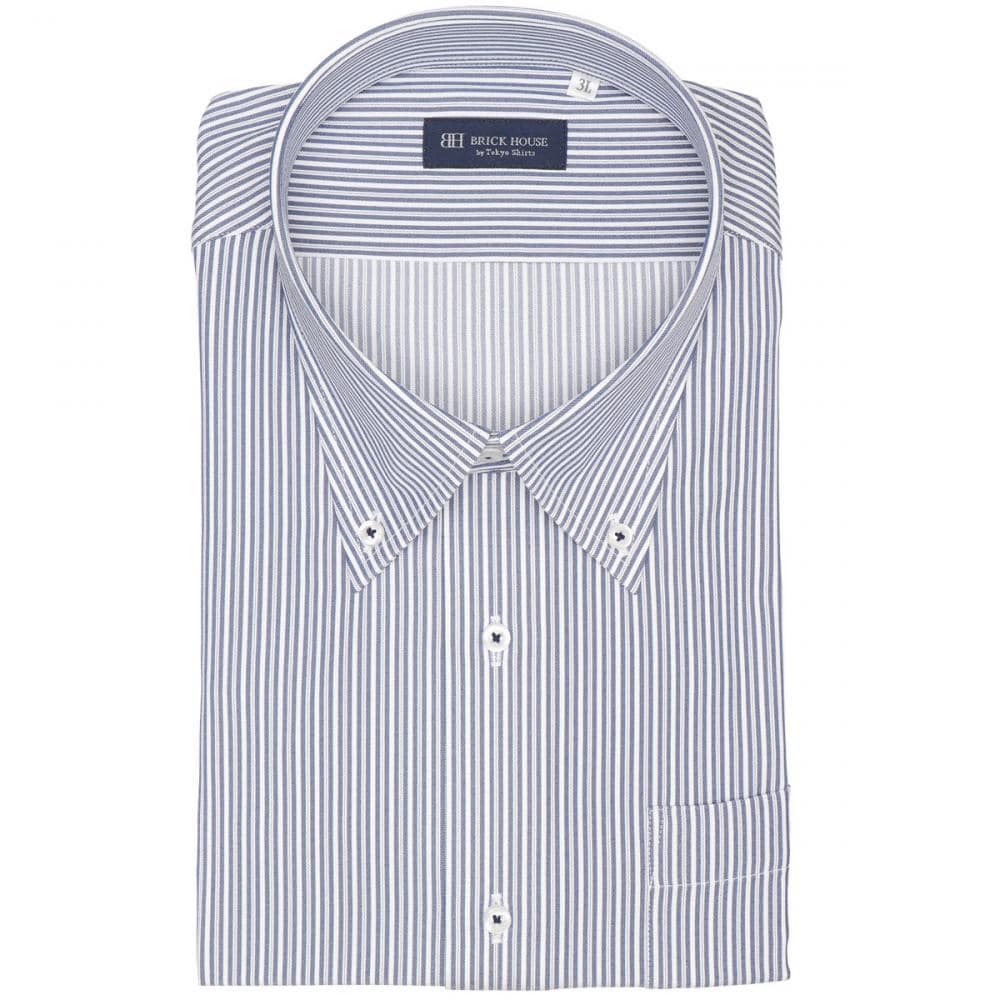 【吸水速乾】【COFREX】 ボタンダウン 半袖 形態安定 ワイシャツ 大きいサイズ
