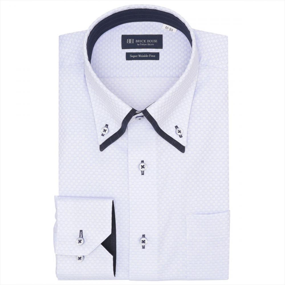 【超形態安定】 ボタンダウン 長袖 形態安定 ワイシャツ