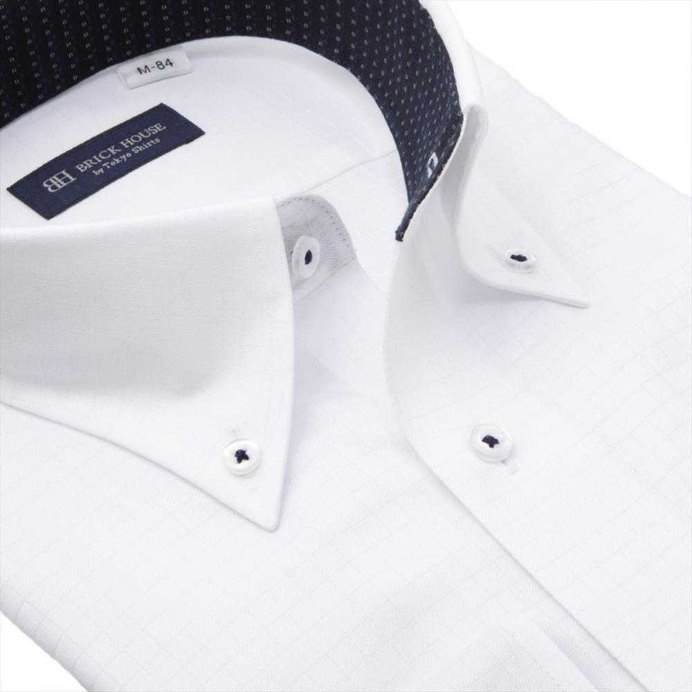 【吸水速乾】 ボタンダウン 長袖 形態安定 ワイシャツ