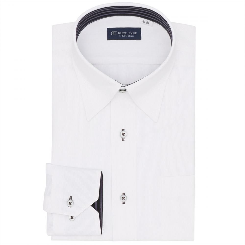 スナップダウン 長袖 形態安定 ワイシャツ ニットシャツ ストレッチ