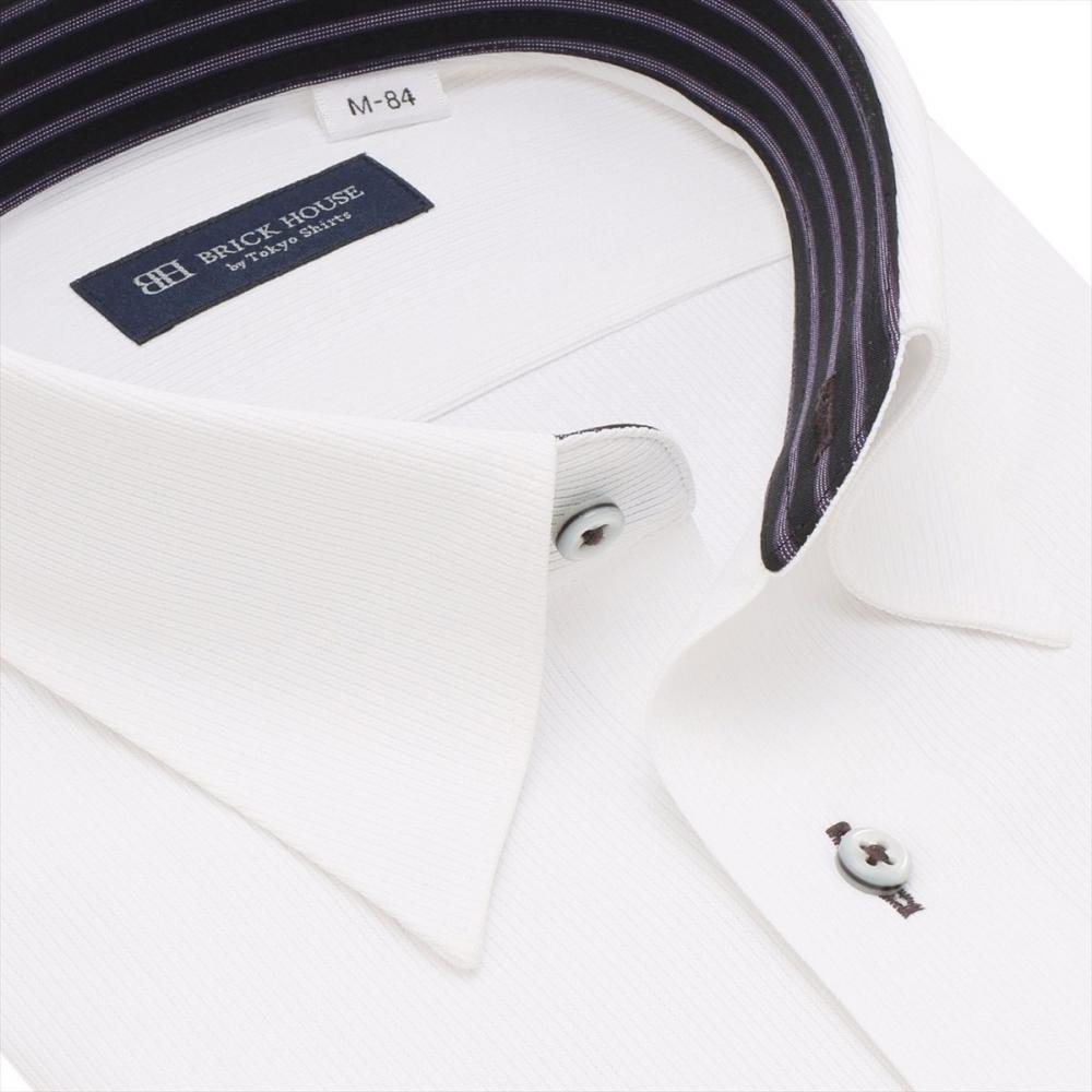 スナップダウン 長袖 形態安定 ワイシャツ ニットシャツ ストレッチ