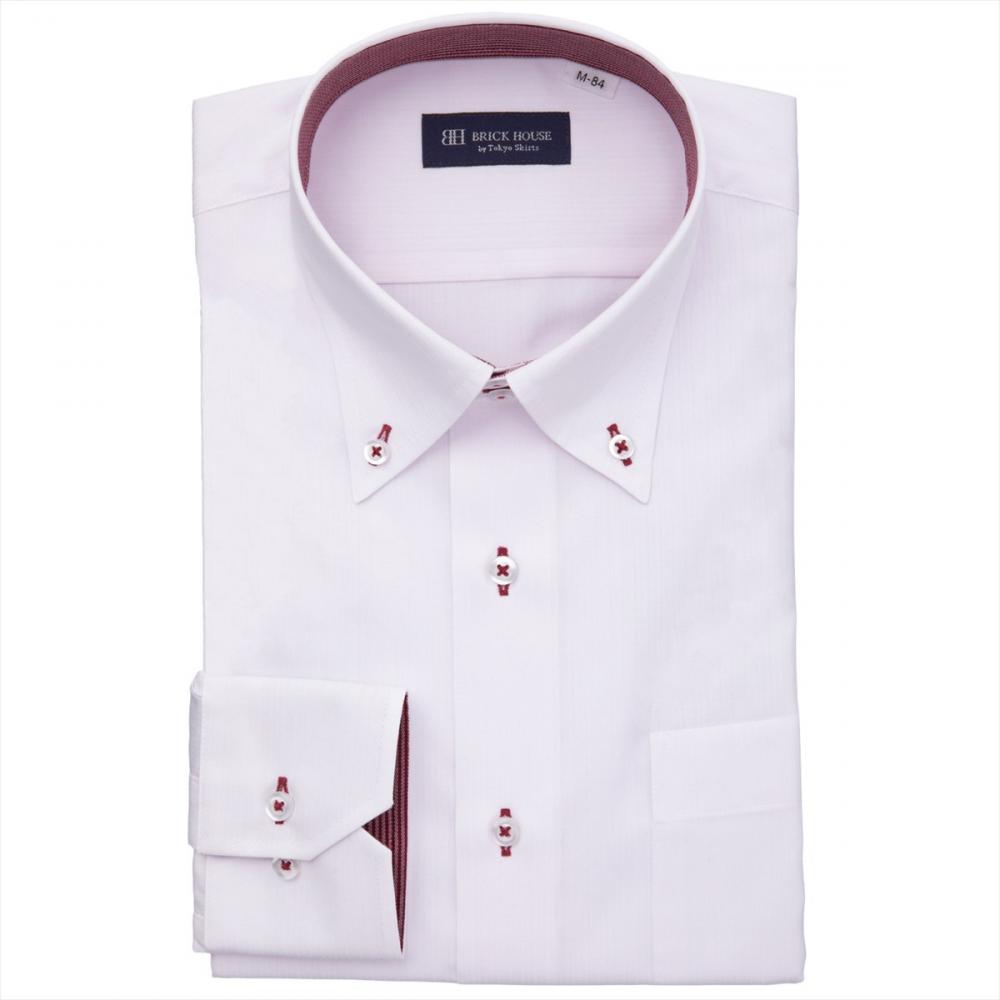 【吸水速乾】 ボットーニ 長袖 形態安定 ワイシャツ