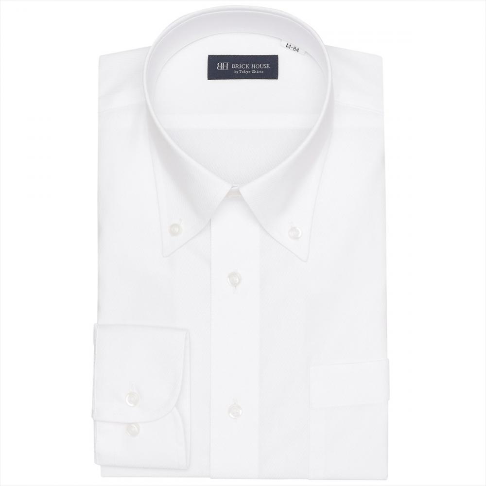 【吸水速乾】 ボタンダウン 長袖 形態安定 ワイシャツ