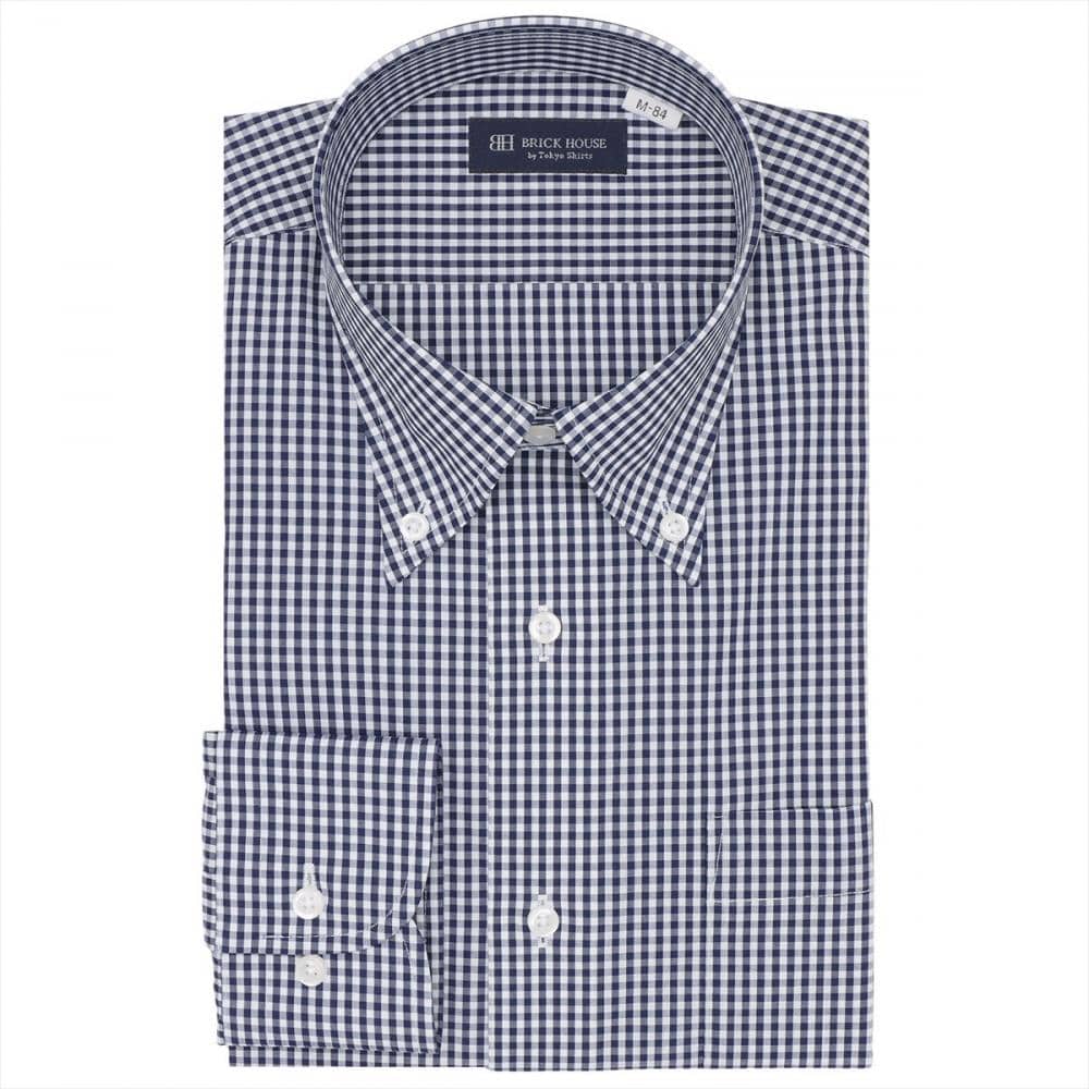 【吸水速乾】 ボタンダウン 長袖 形態安定 ワイシャツ