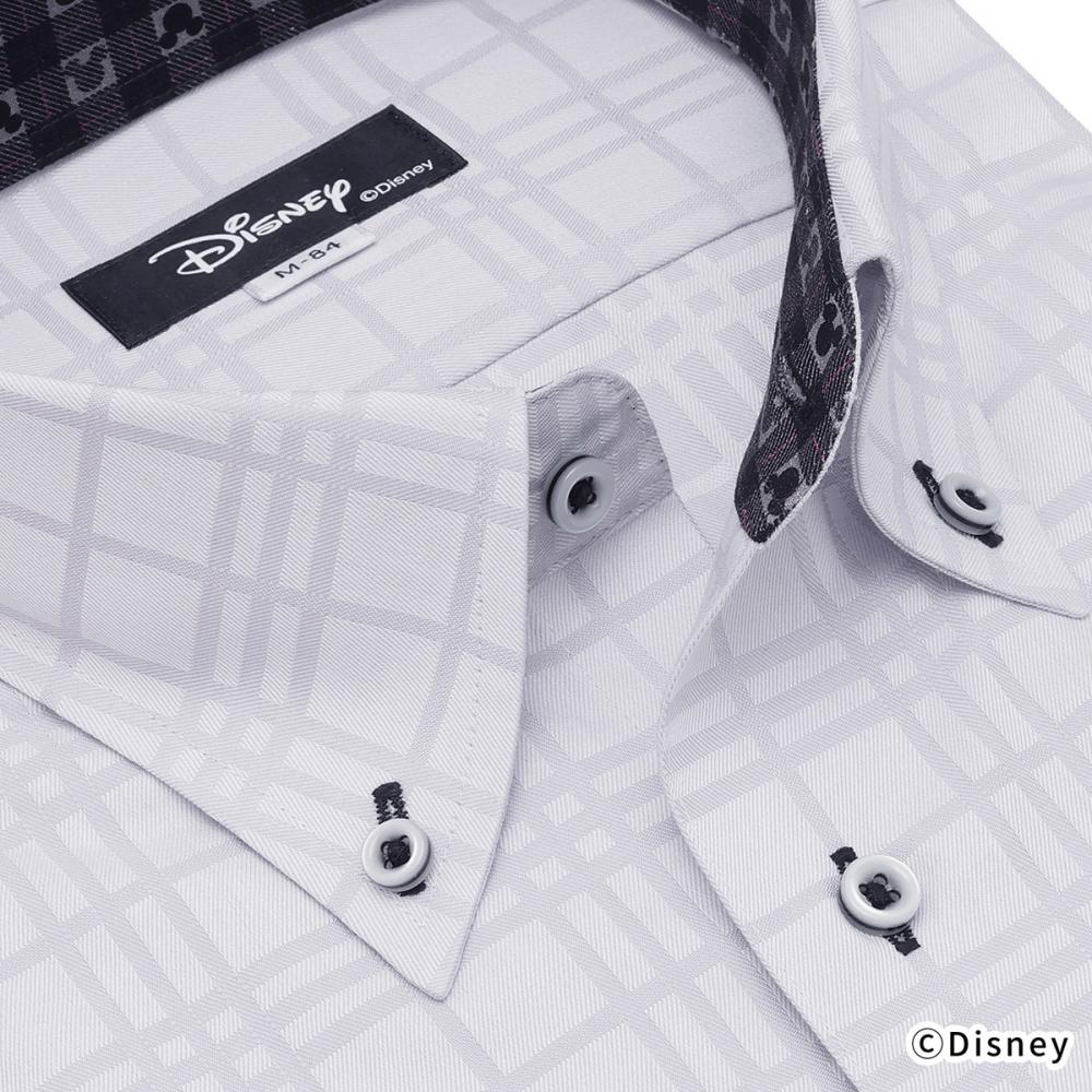 【ディズニー】 ボタンダウン 長袖 形態安定 ワイシャツ