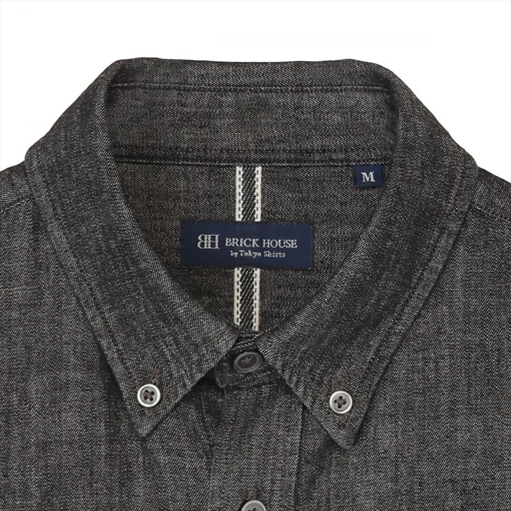 カジュアルシャツ デニムシャツ ボタンダウン 長袖 メンズ