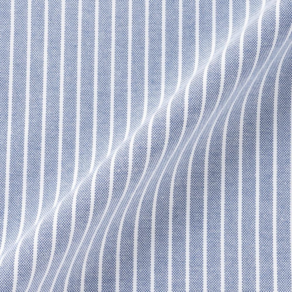 カジュアルシャツ フレンチブルドッグ刺繍 オックスフォードシャツ ボタンダウン 長袖 メンズ