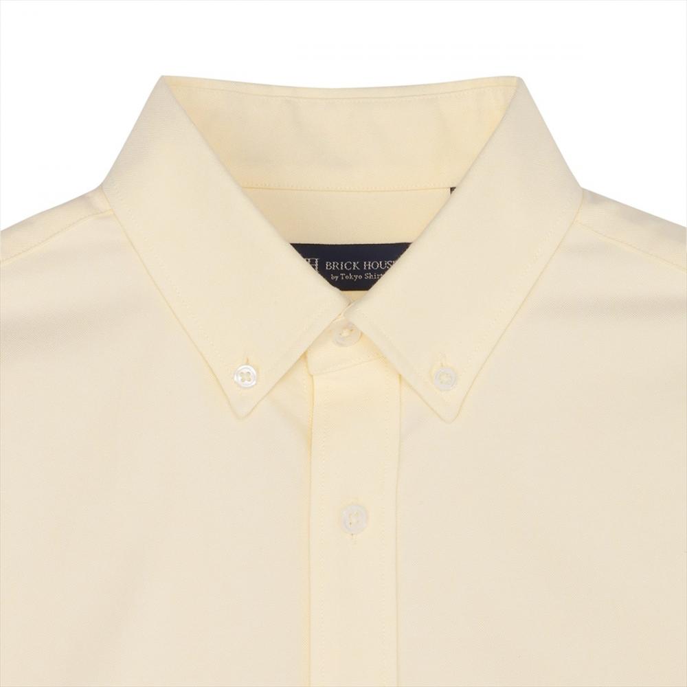 カジュアルシャツ フレンチブルドッグ刺繍 オックスフォードシャツ ボタンダウン 長袖 メンズ