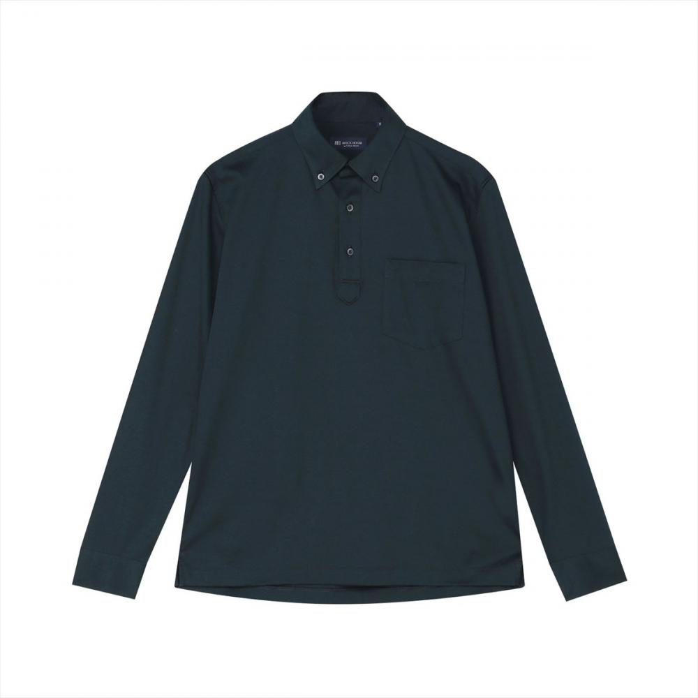 ポロシャツ 長袖 綿100% ビズポロ メンズ