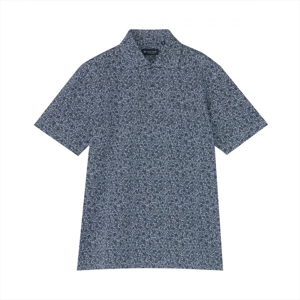 フラワー 総柄プリント ポロシャツ 半袖 メンズ