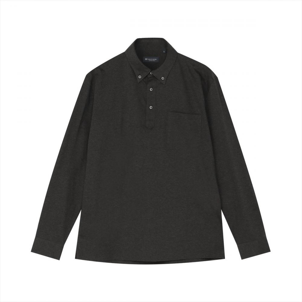 ポロシャツ 長袖 綿100% ビズポロ メンズ