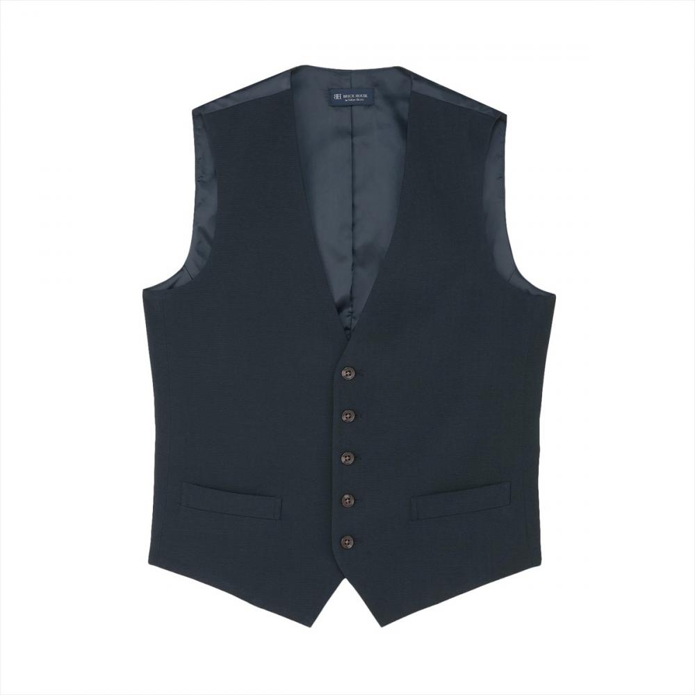 オール布帛仕様ジレ メンズ