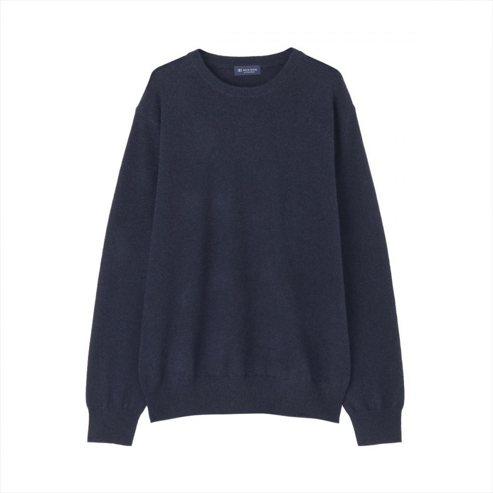 ニット クルーネック プルオーバー カシミア100% メンズ