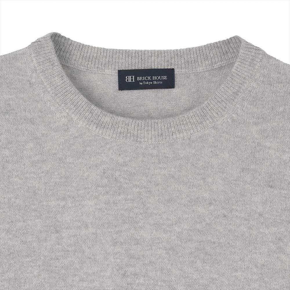ニット クルーネック プルオーバー カシミア100% メンズ