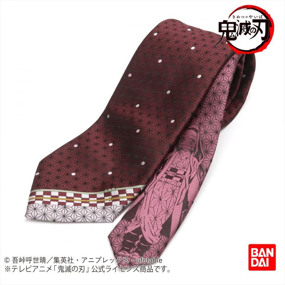 鬼滅の刃 / ネクタイ エンジ系 ドット柄 （小剣切り替え）(961 ピンク・レッド): 東京シャツ 公式通販｜ノーアイロン形態安定ビジネスワイシャツ専門店