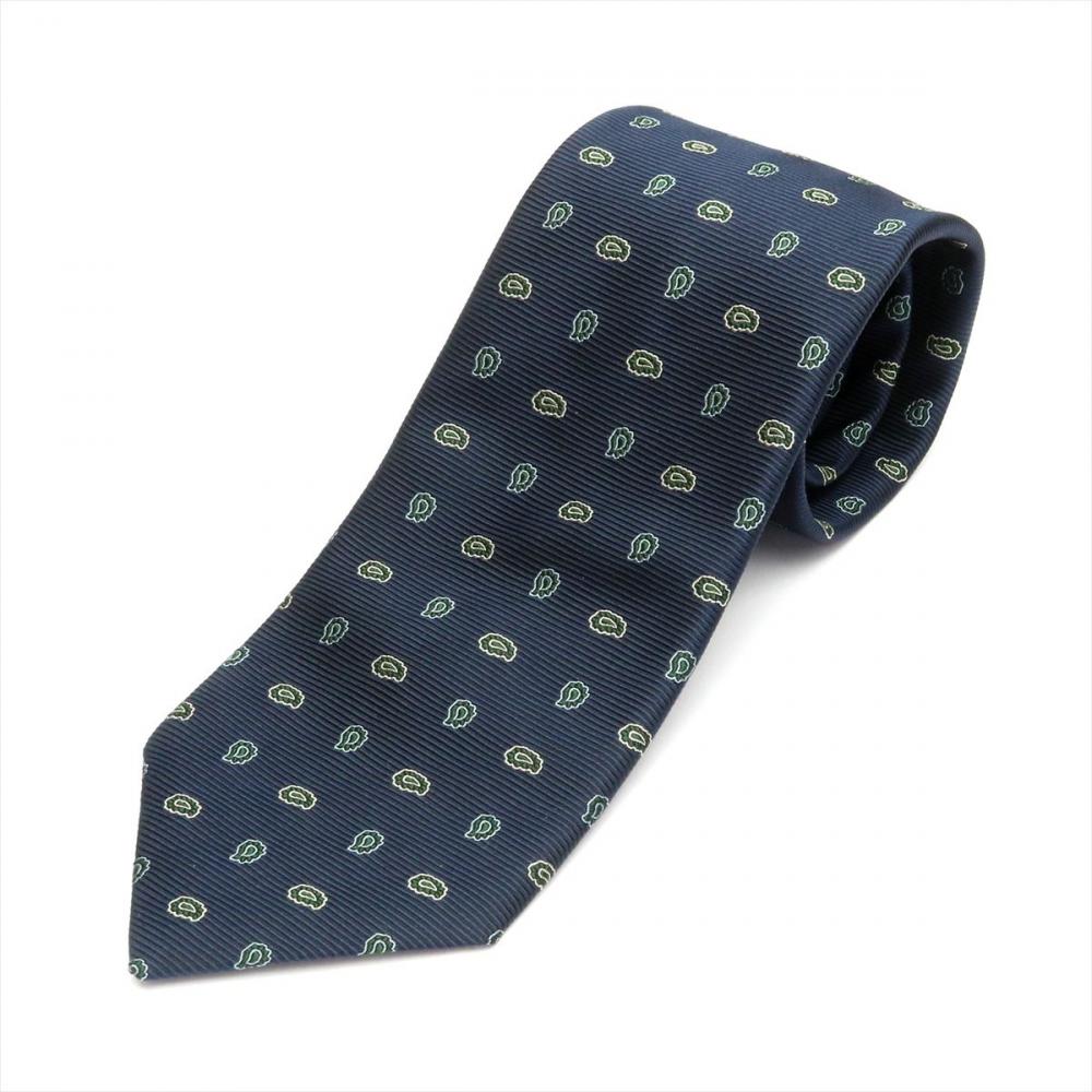 ネクタイ / ビジネス / フォーマル / 日本製ネクタイ 絹100% ネイビー 