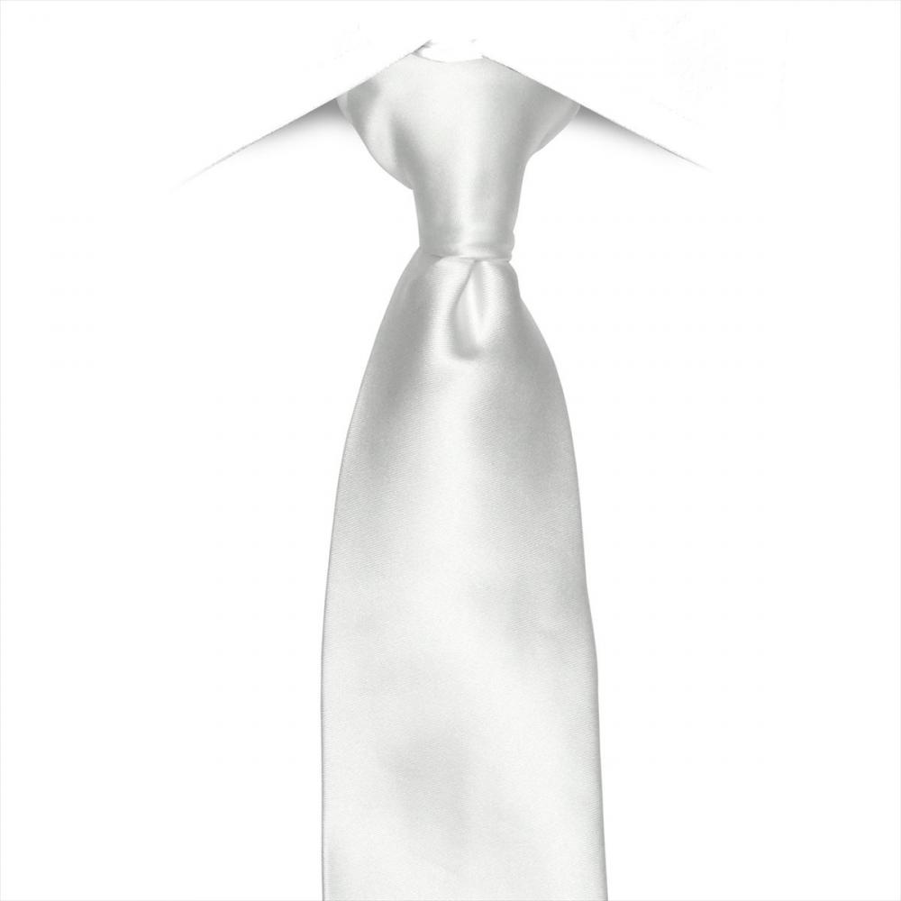 ネクタイ / 冠婚葬祭 / 礼装 / フォーマル / ビジネス / ワンタッチタイ ホワイト系 無地柄