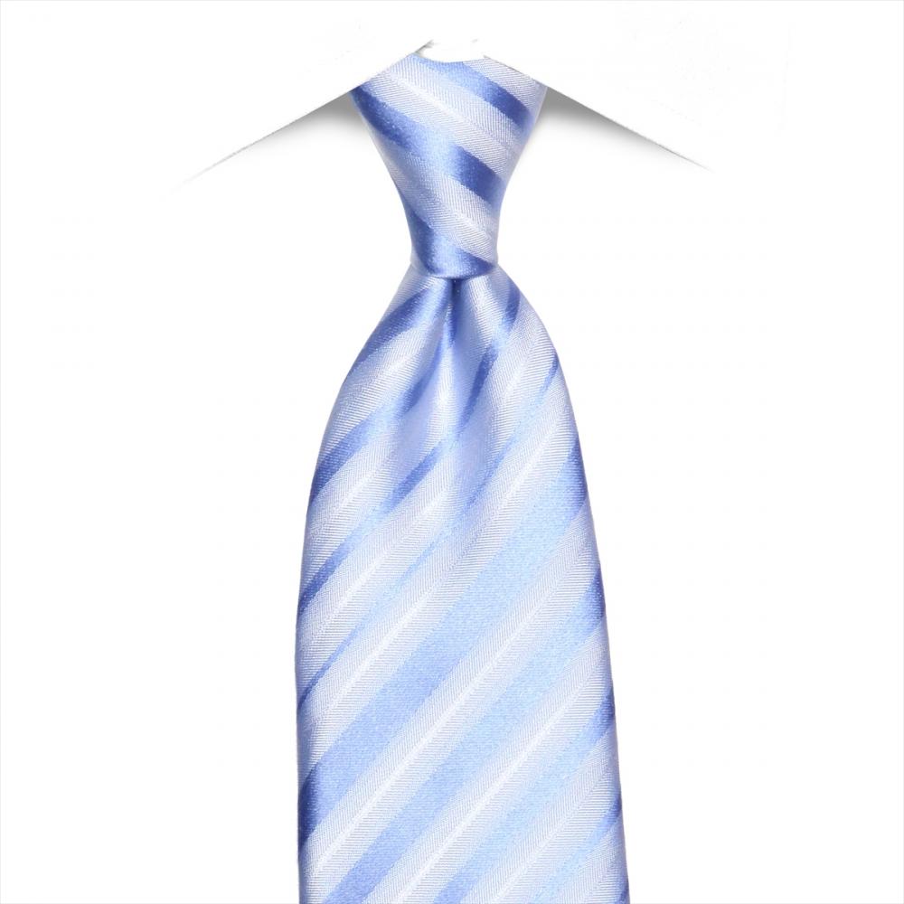 ネクタイ 絹100% サックス ビジネス フォーマル