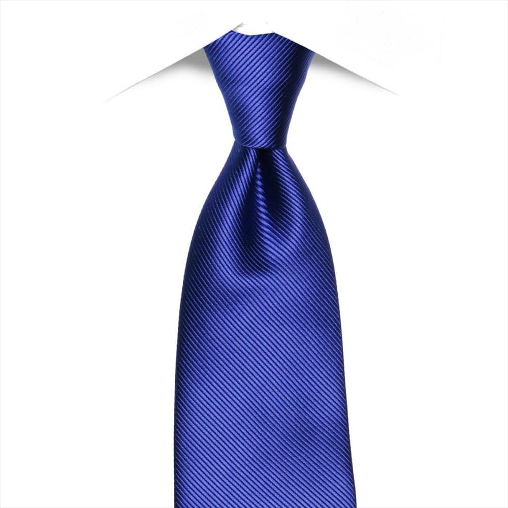 ネクタイ 日本製 絹100% ふじやま織 ブルー ビジネス フォーマル