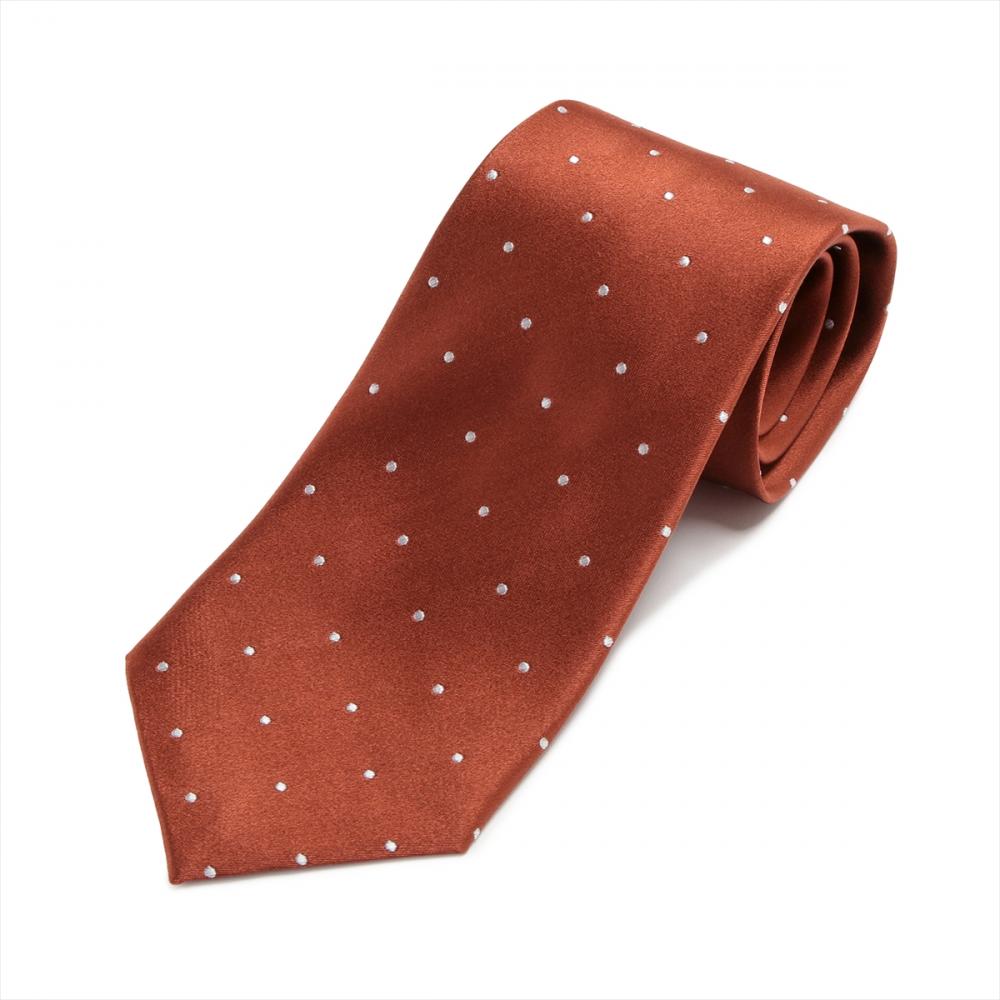 ネクタイ 絹100% オレンジ ビジネス フォーマル
