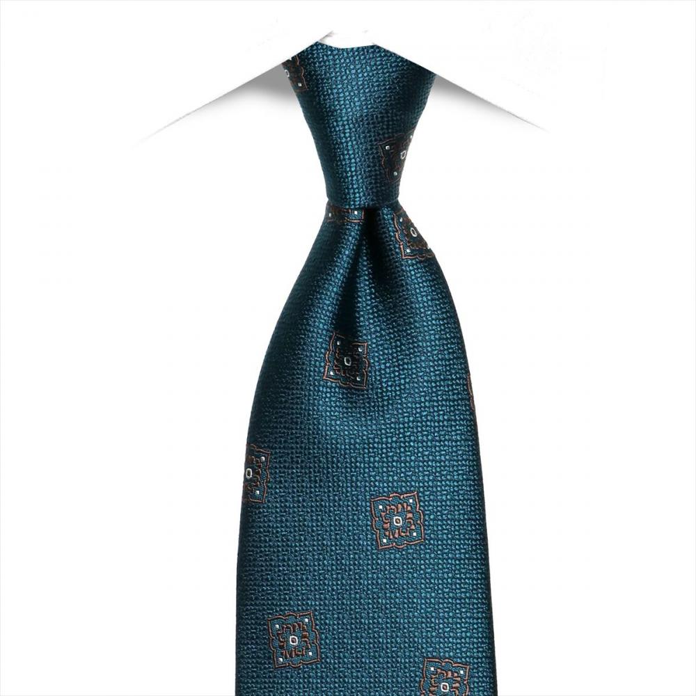 ネクタイ 日本製 絹100% 丹後 ブルーグリーン ビジネス フォーマル