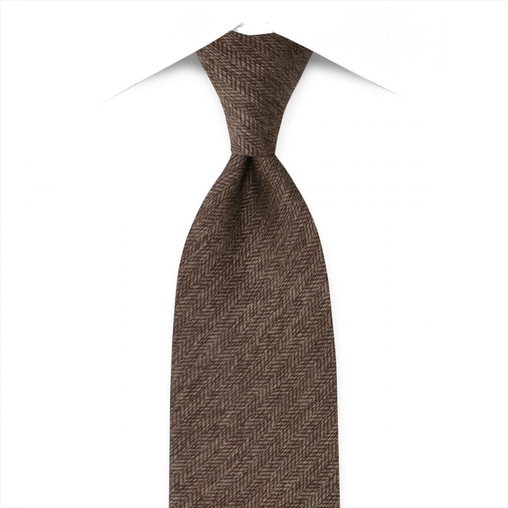 ネクタイ 絹100% ヴィンテージ ブラウン ビジネス フォーマル