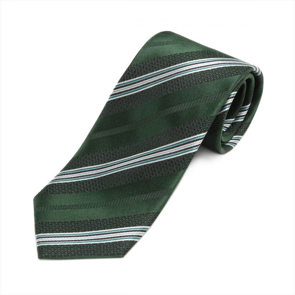 ネクタイ 絹100% ベーシック グリーン ビジネス フォーマル