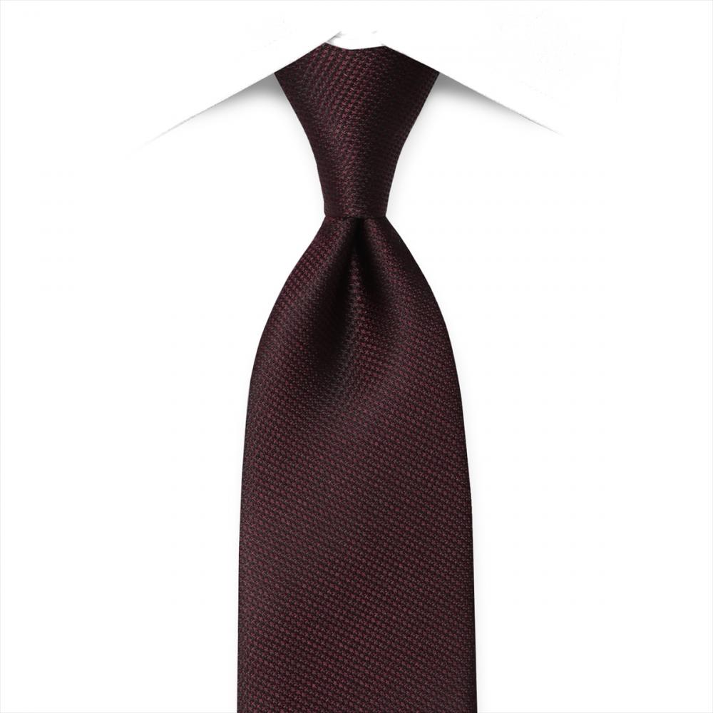 ネクタイ 絹100% ベーシック ボルドー ビジネス フォーマル