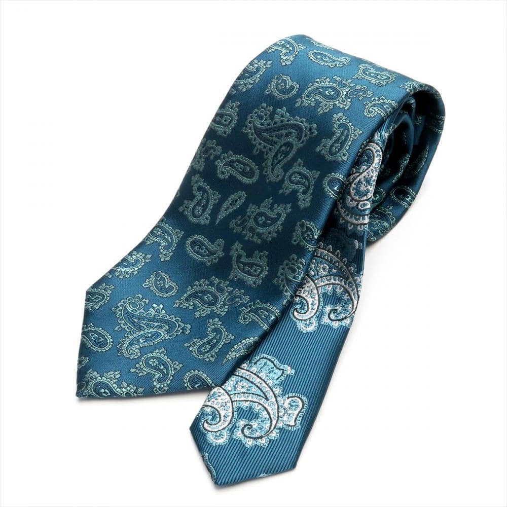 ネクタイ チェンジタイ ブルーグリーン ビジネス フォーマル(971  