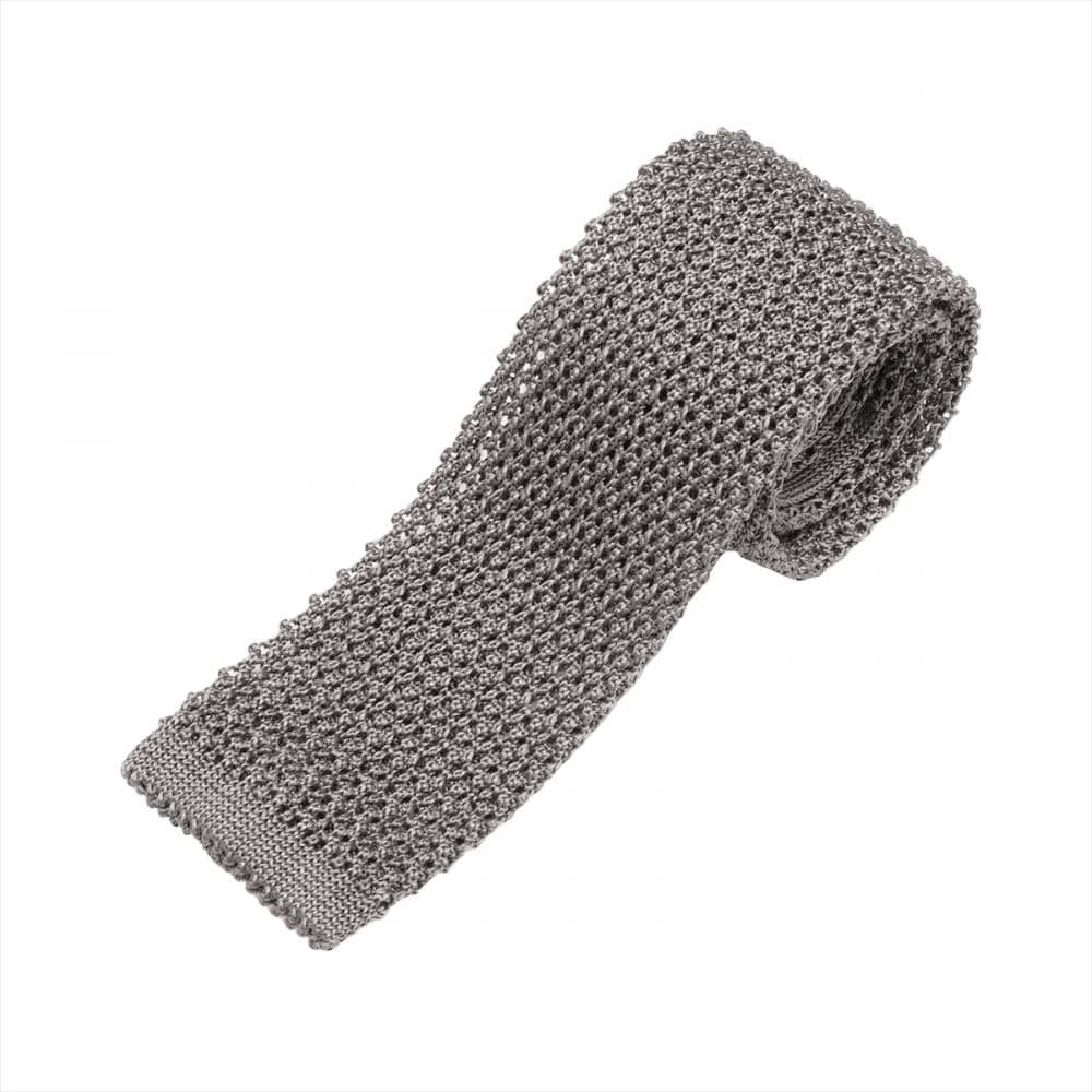 ネクタイ ニットタイ 絹100% ビジネス フォーマル