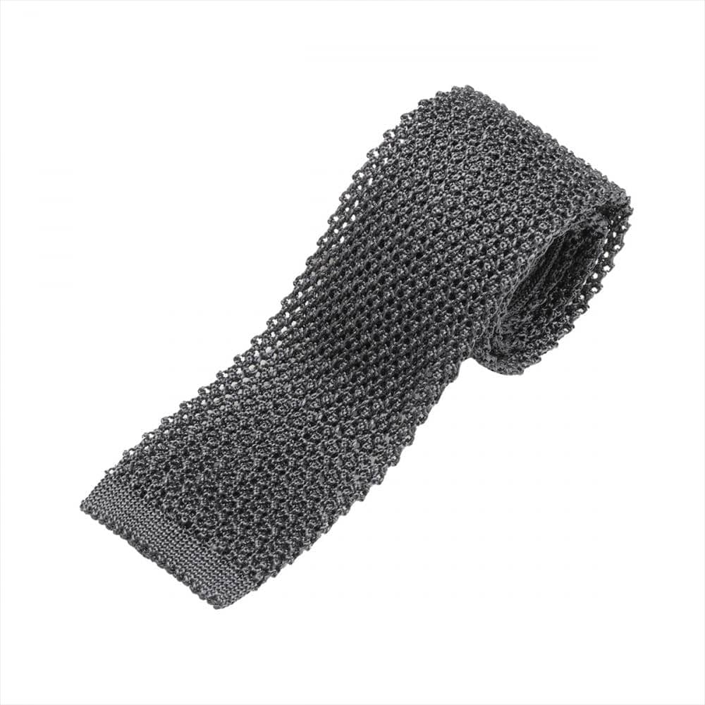 ネクタイ ニットタイ 絹100% ビジネス フォーマル