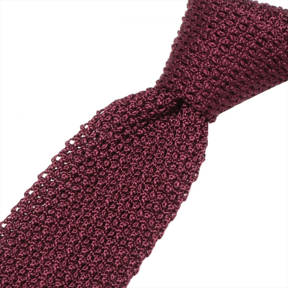 ネクタイ ニットタイ 絹100% ビジネス フォーマル