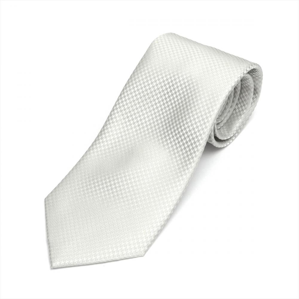 ネクタイ 絹100% シルバーグレー系 冠婚葬祭 礼装 フォーマル ビジネス