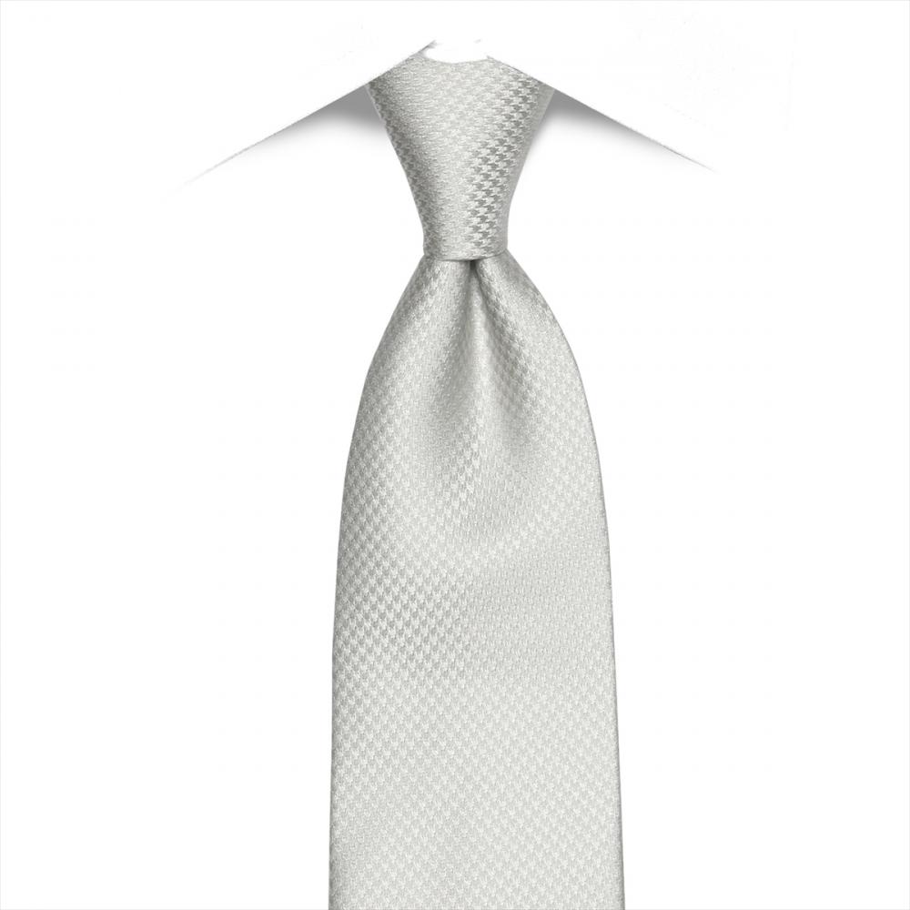 ネクタイ 絹100% シルバーグレー系 冠婚葬祭 礼装 フォーマル ビジネス
