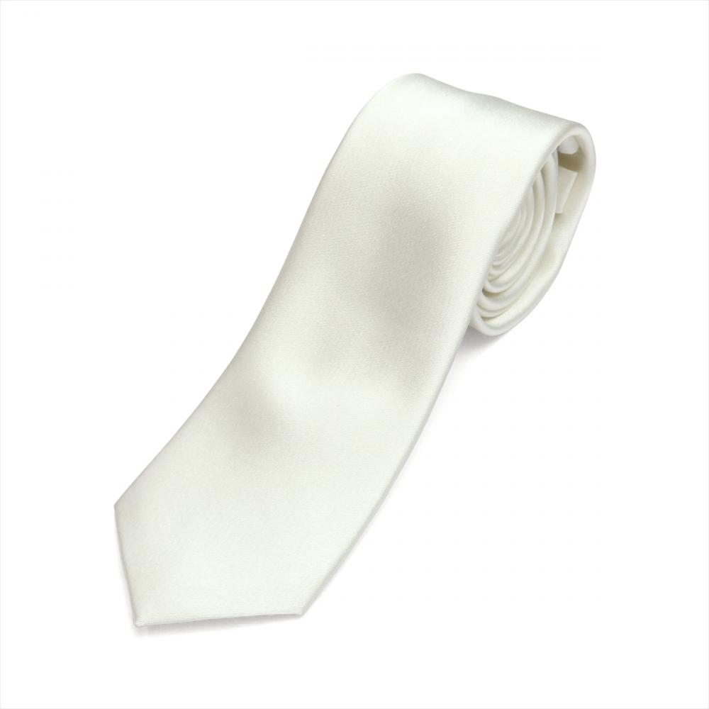 ネクタイ 絹100% ホワイト系 冠婚葬祭 礼装 フォーマル ビジネス