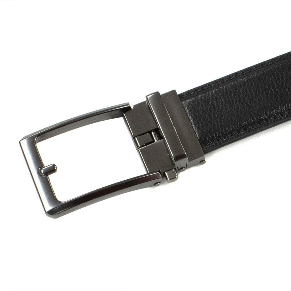 ベルト 牛革 リールロック式 サイズ調節可能 110cm メンズ