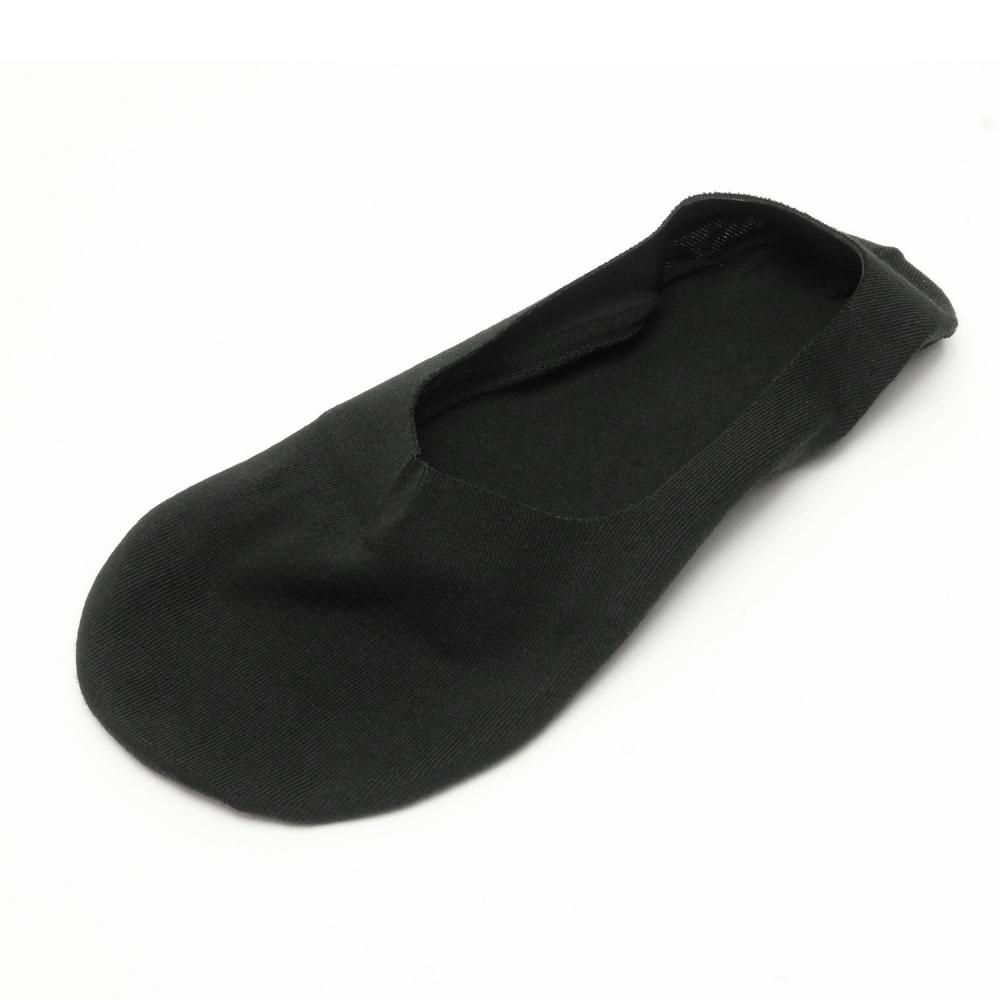 メンズ 靴下 ソックス フットカバー ブラック×無地調 25-27cm