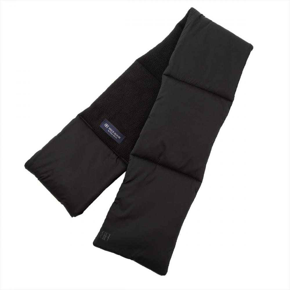 中綿 差し込み マフラー メンズ レディース(M01 ブラック): 東京