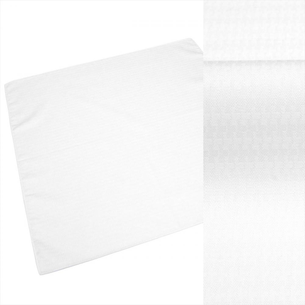 ハンカチ / メンズ / レディース / 日本製 綿100% 白系 千鳥格子織柄