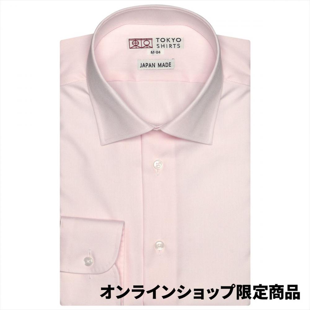 【国産しゃれシャツ】 ワイド 長袖 形態安定 ワイシャツ 綿100%