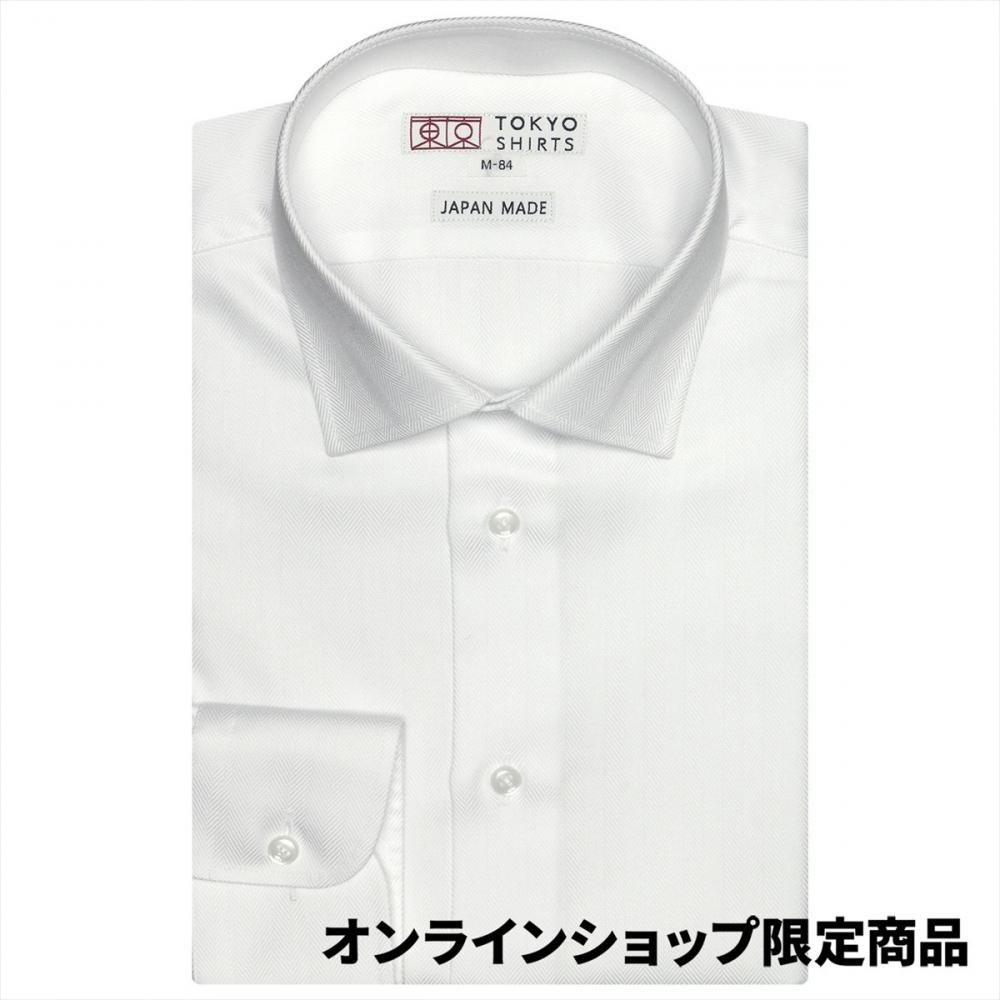【国産しゃれシャツ】 ワイド 長袖 形態安定 ワイシャツ 綿100%