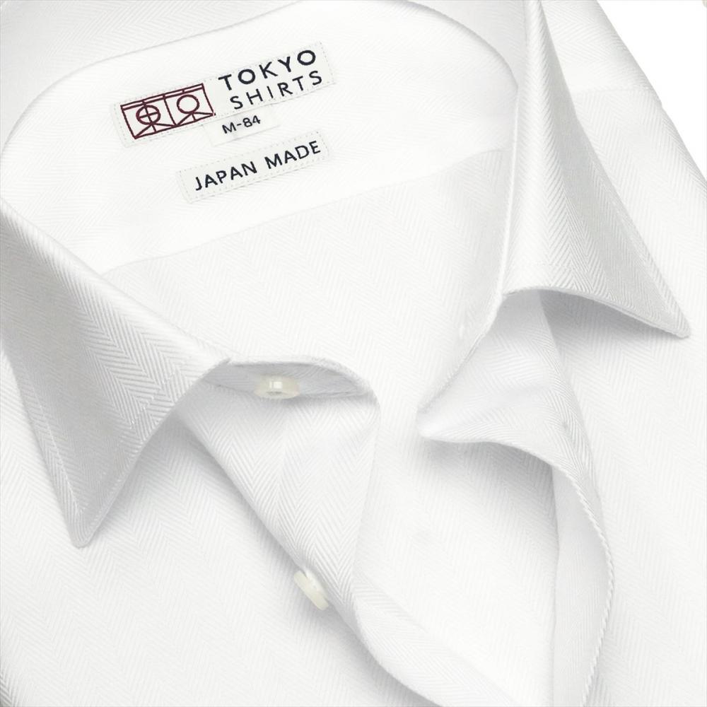 【国産しゃれシャツ】 ワイド 長袖 形態安定 ワイシャツ 綿100%