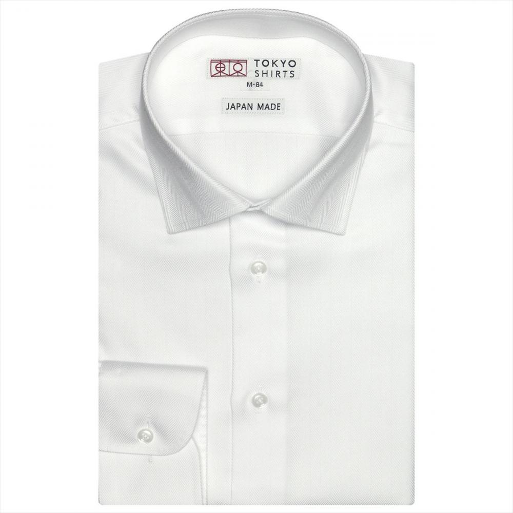 【国産しゃれシャツ】 セミワイド 長袖 形態安定 ワイシャツ 綿100%