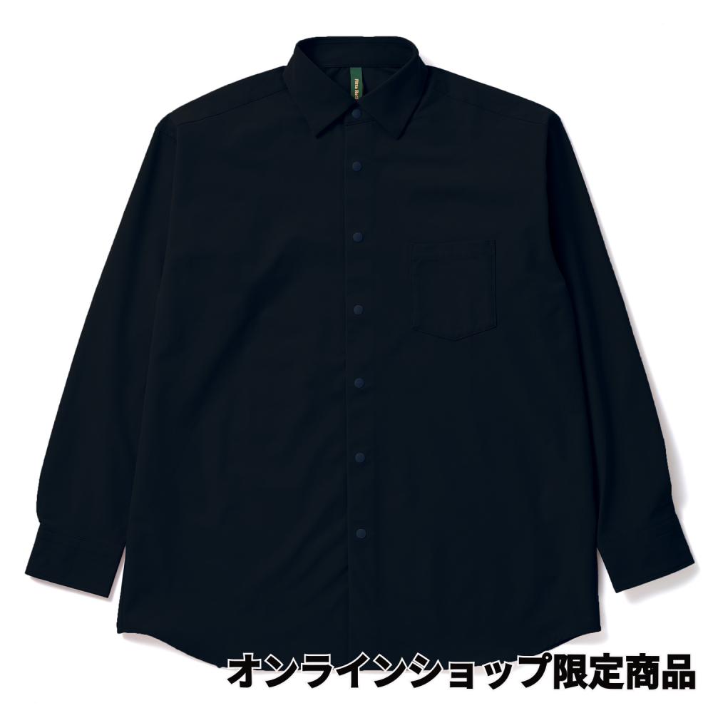 アクティブシャツアウター ストレッチ セットアップ可能 ネイビー系