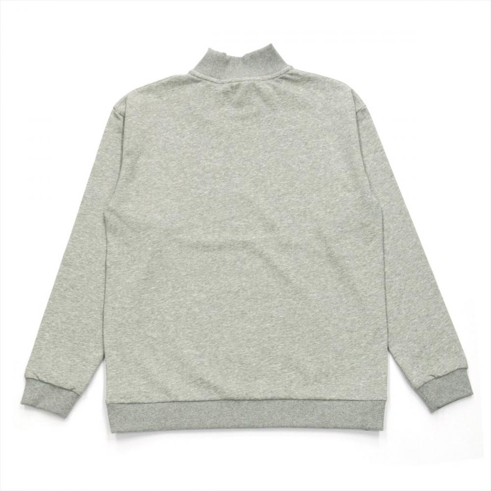 メンズ モックネックスウェット グレー系(S クロ・グレー): しゃれ
