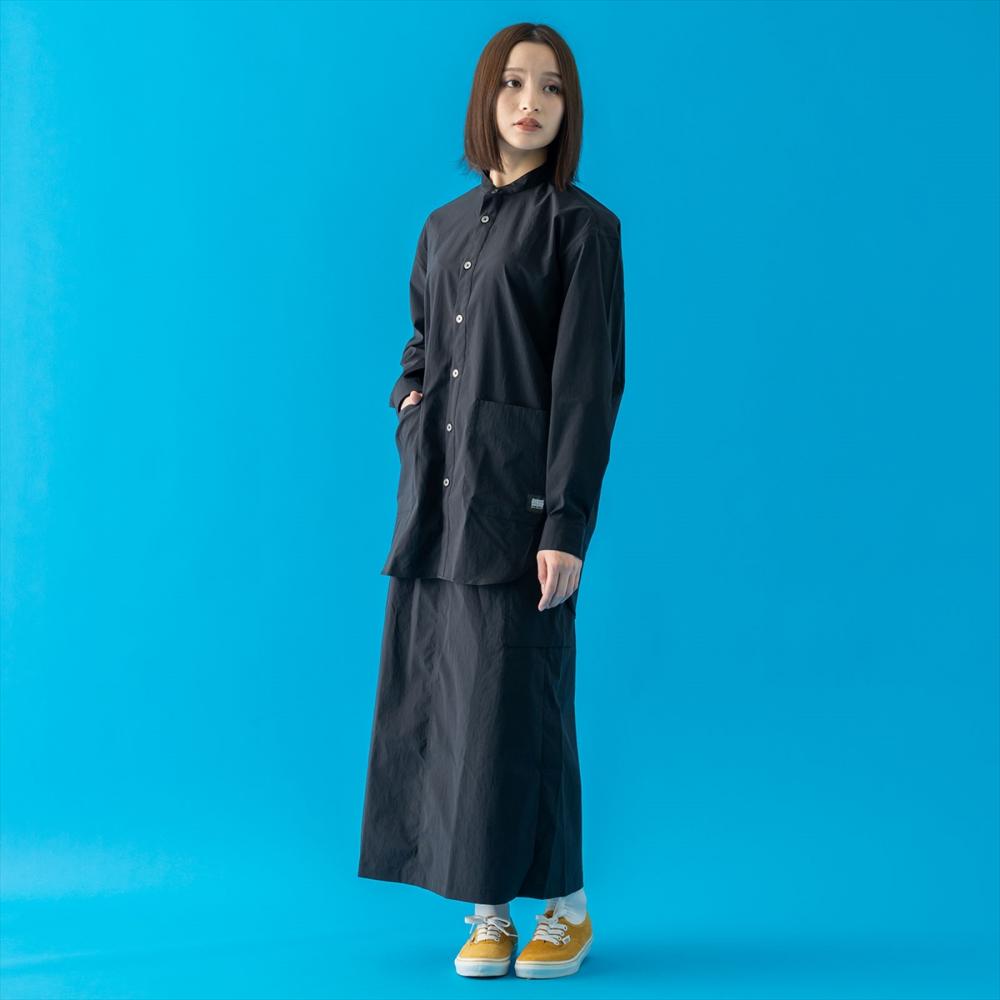 NOTO QUALITY ロングカーゴスカート＜ブラック＞
