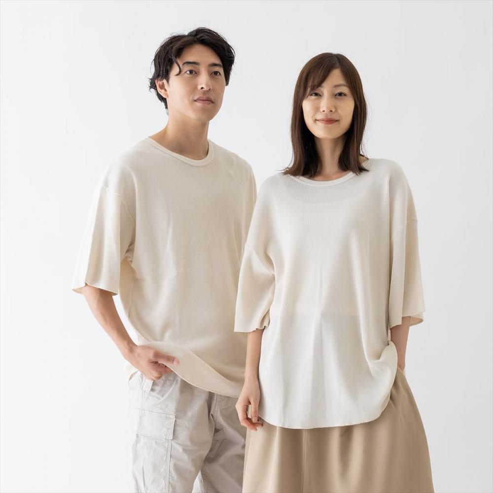 クスカラー tシャツ Tシャツ オーガニックコットンワッフルプル