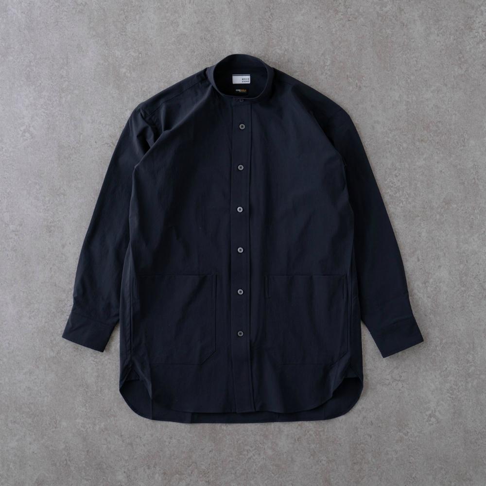 CORDURA リラックスバンドカラーシャツ＜ネイビー＞