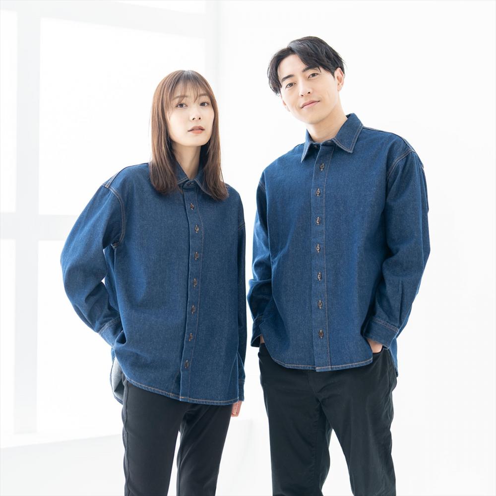 EARTH リラックスデニムシャツ＜インディゴ＞(XS インディゴ): 東京シャツ公式通販｜ノーアイロン形態安定ビジネスワイシャツ専門店